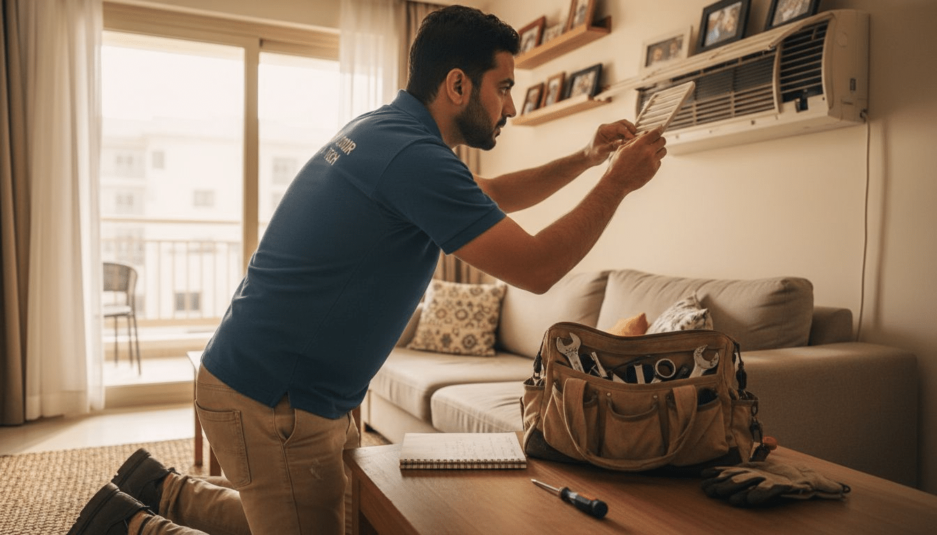 why ac units collect dust