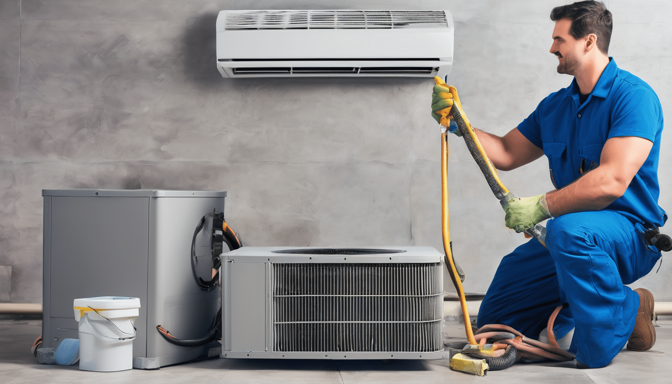 AC Duct Cleaning vs AC Coil Cleaning Cost Comparison - Professional technician comparing duct and coil cleaning equipment and pricing charts