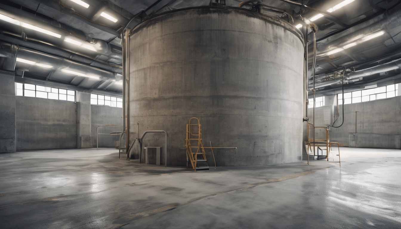 concrete tank cleaning disinfection