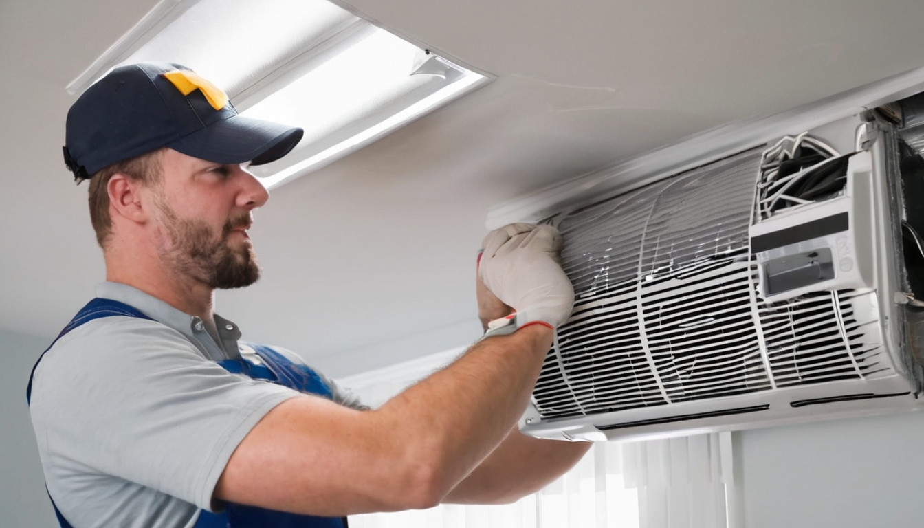 ducted split ac cleaning